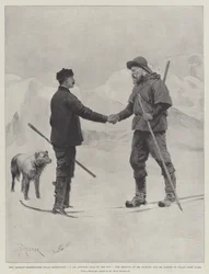 Die Jackson-Harmsworth-Polarexpedition, Ich bin sehr froh, dich zu sehen, das Treffen von Mr. Jackson und Dr. Nansen in Franz-Josef-Land